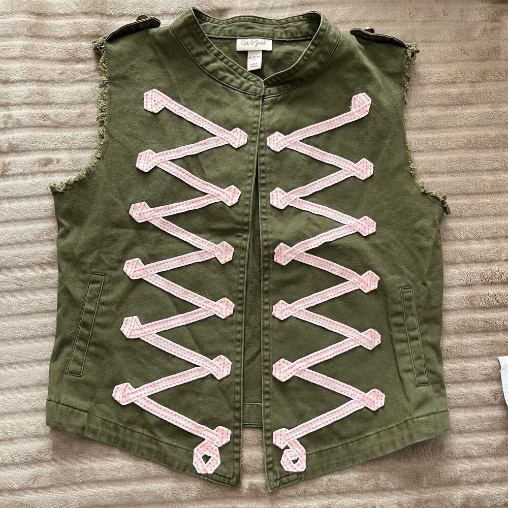 Cat & Jack Open Front Vest - Size XL (14-16)